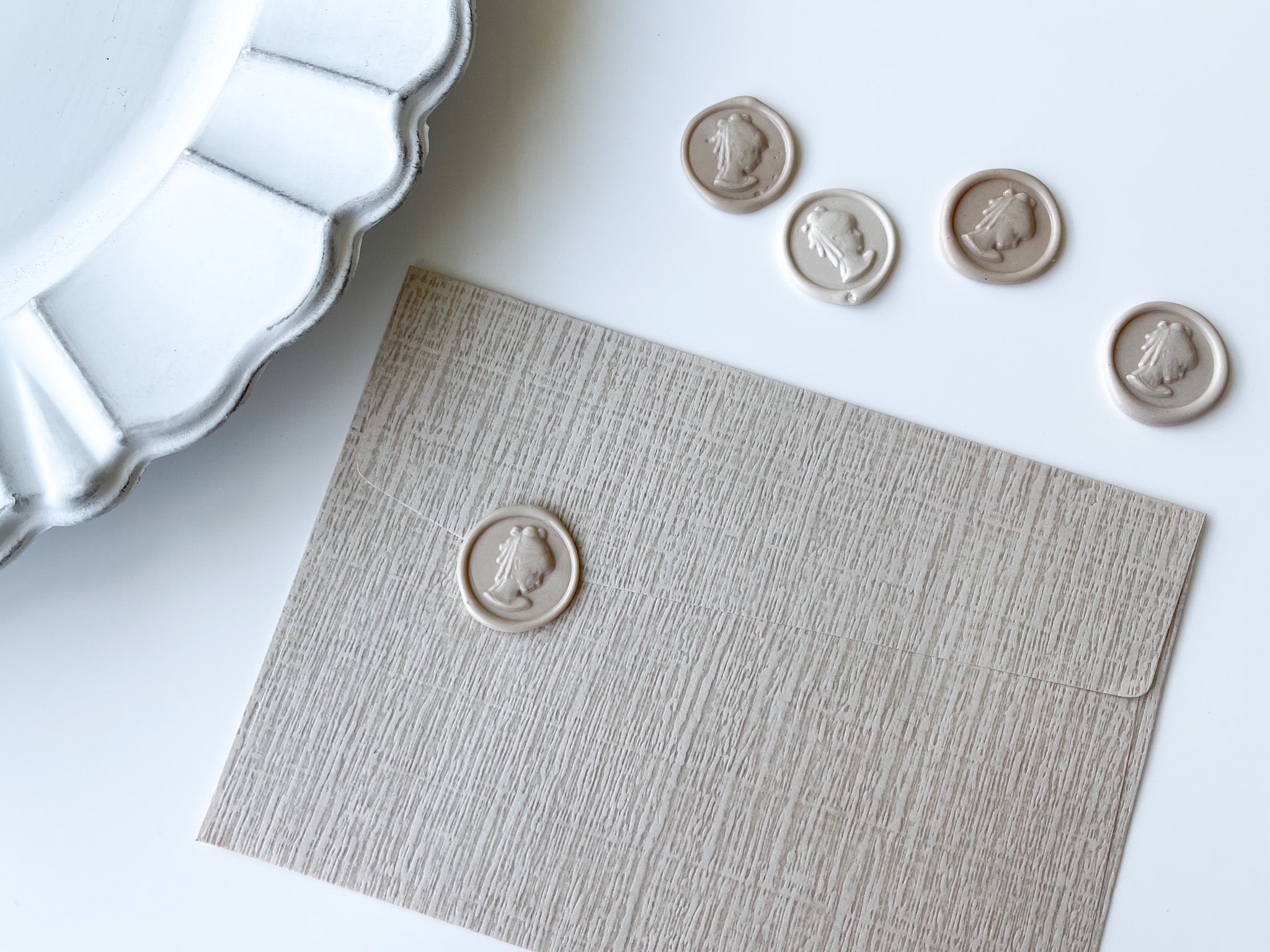 Sculpture Wax Seal & Sticker Backing (5 pieces)