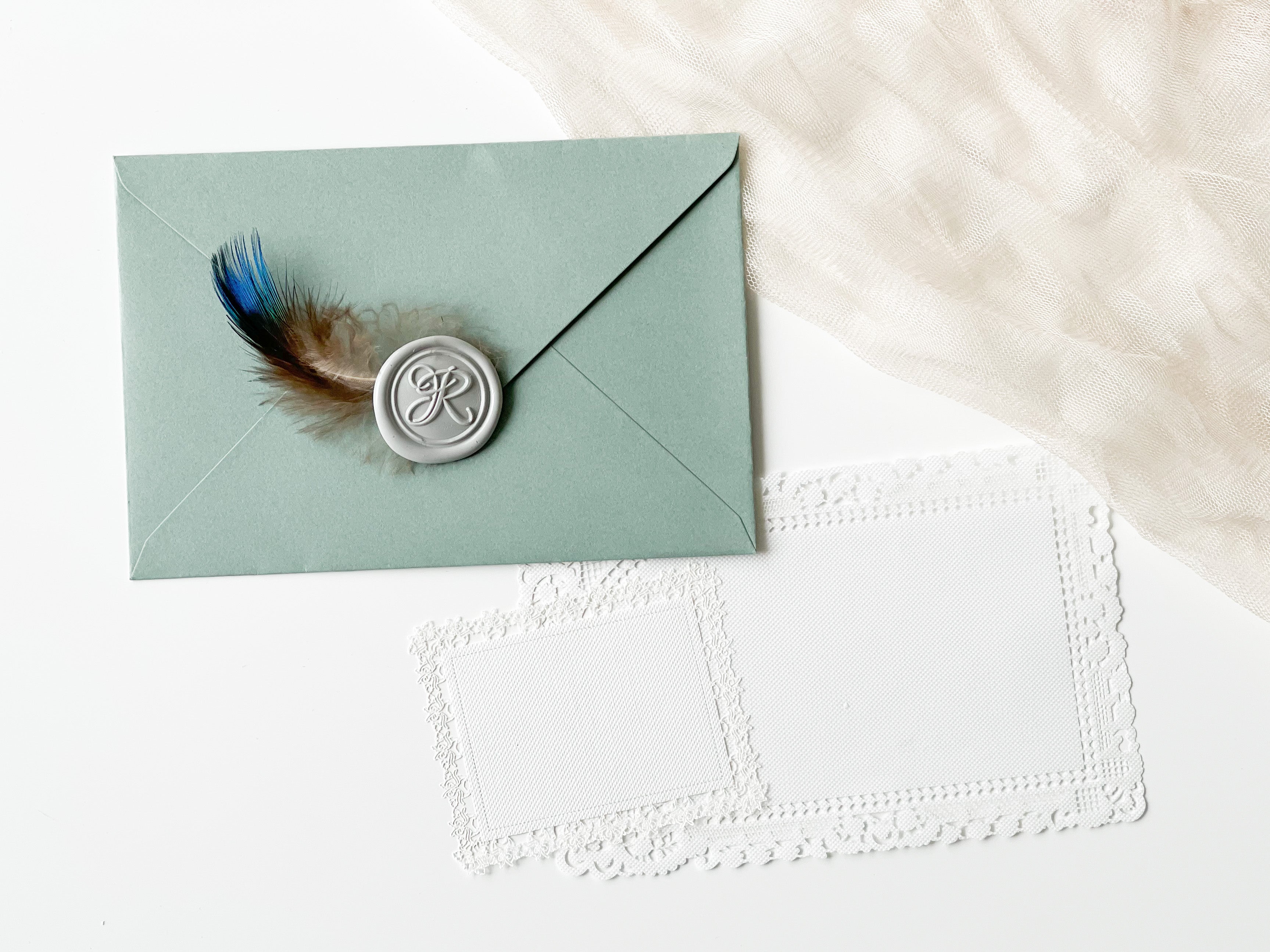 Decorative Peacock Feathers for Wax Seals