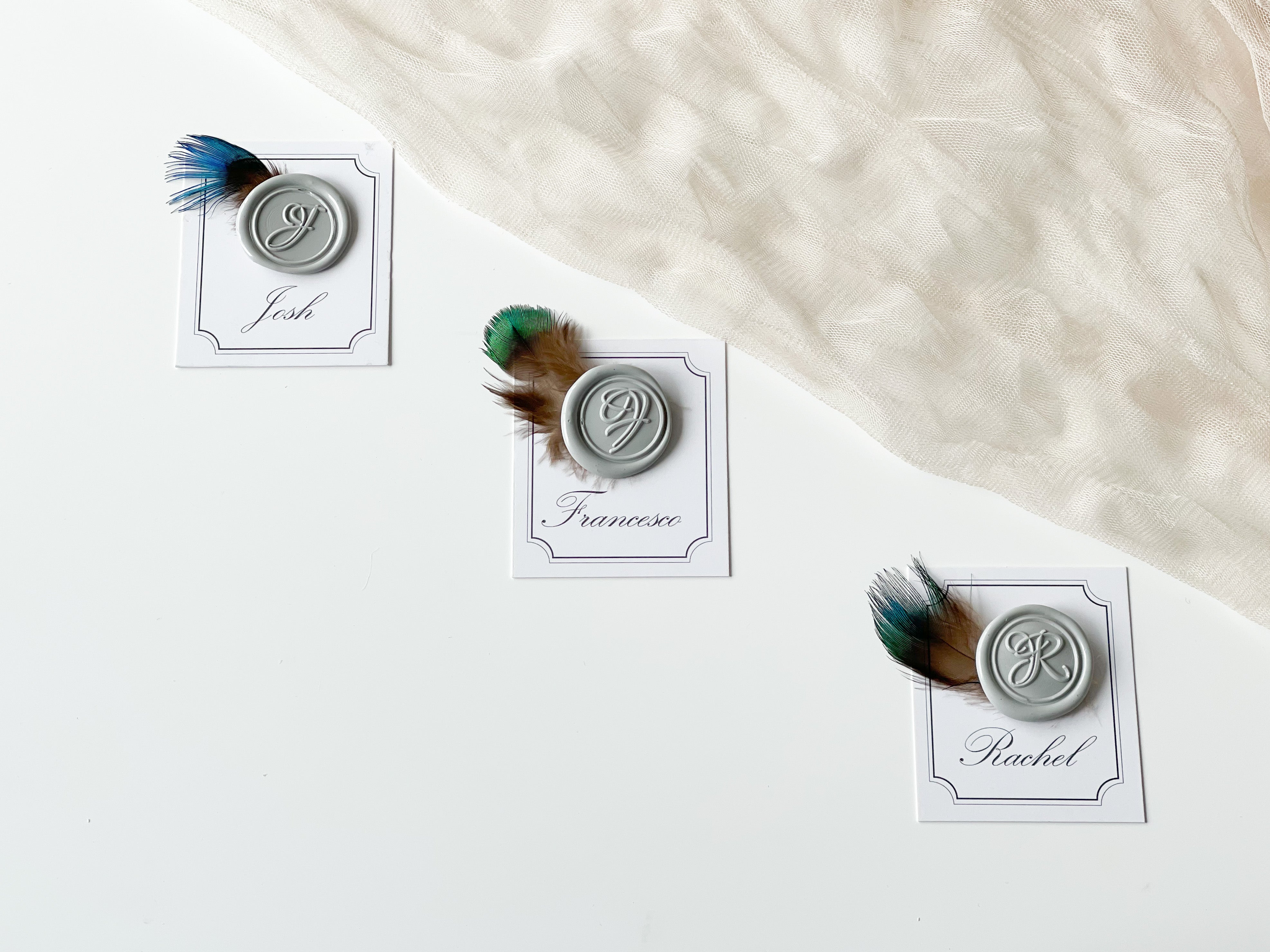 Decorative Peacock Feathers for Wax Seals