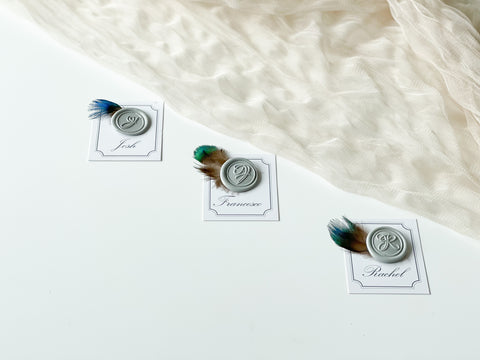 Decorative Peacock Feathers for Wax Seals
