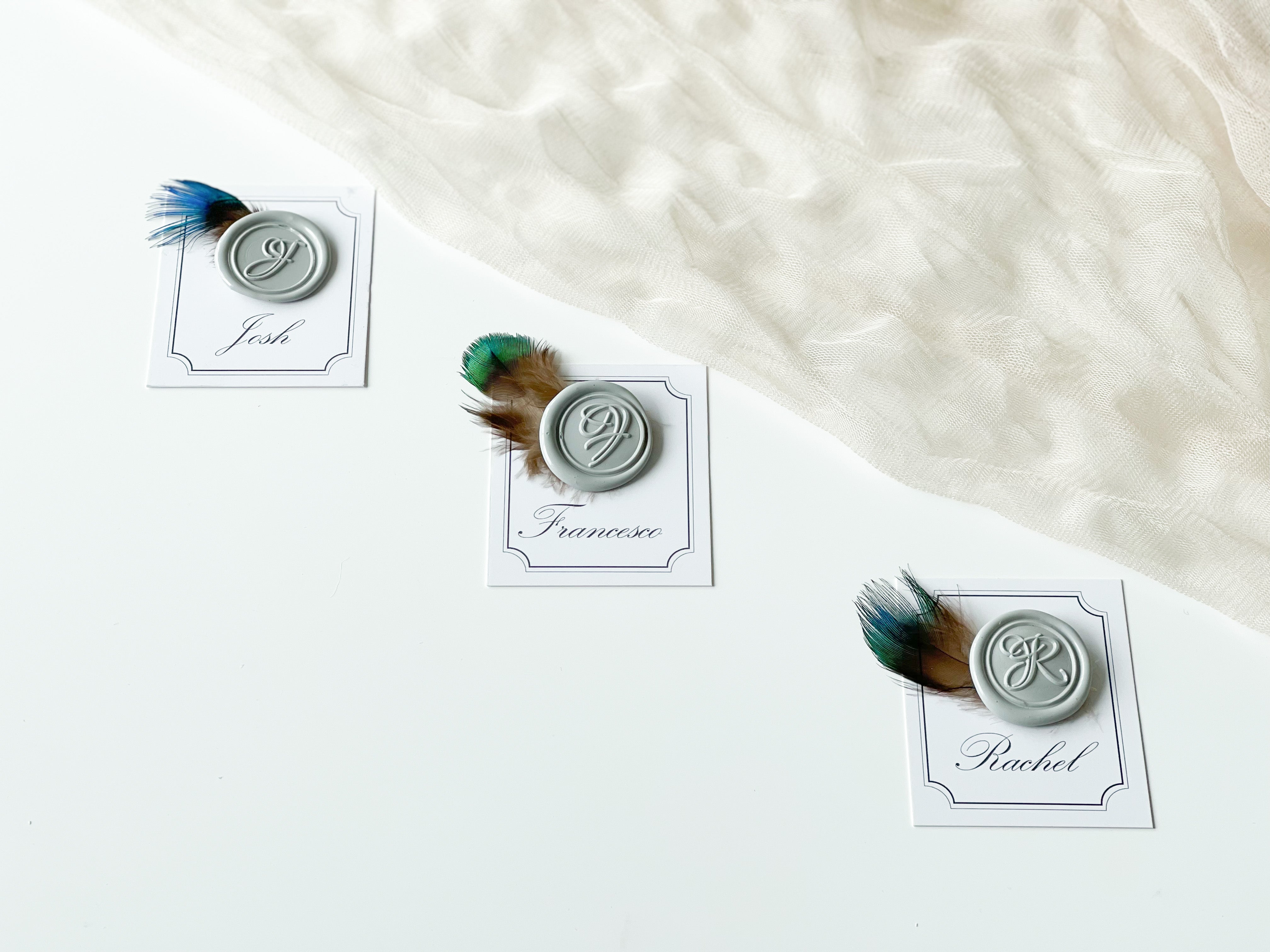 Decorative Peacock Feathers for Wax Seals