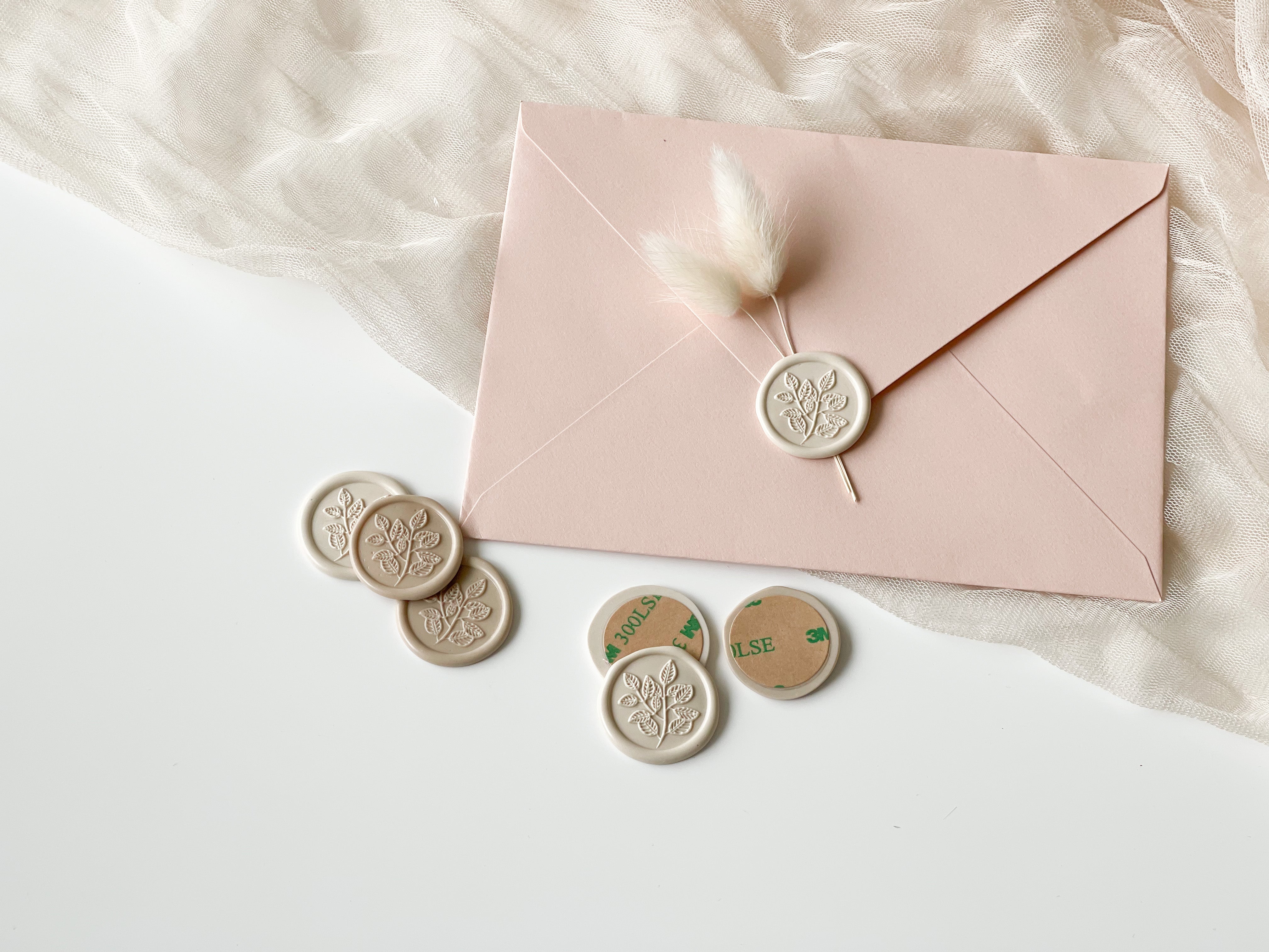 Leaf Wax Seal & Sticker Backing (5 pieces)