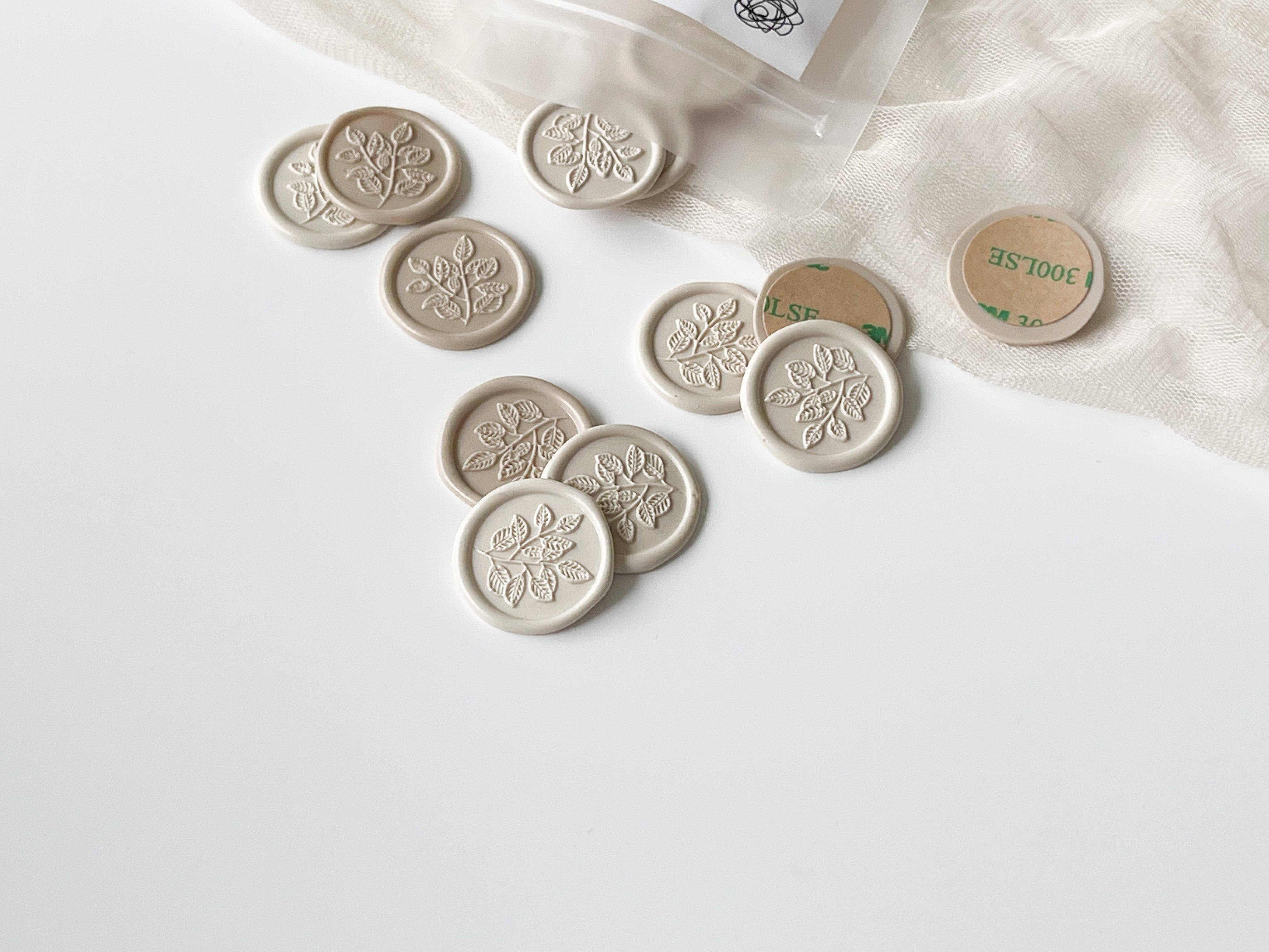 Leaf Wax Seal & Sticker Backing (5 pieces)