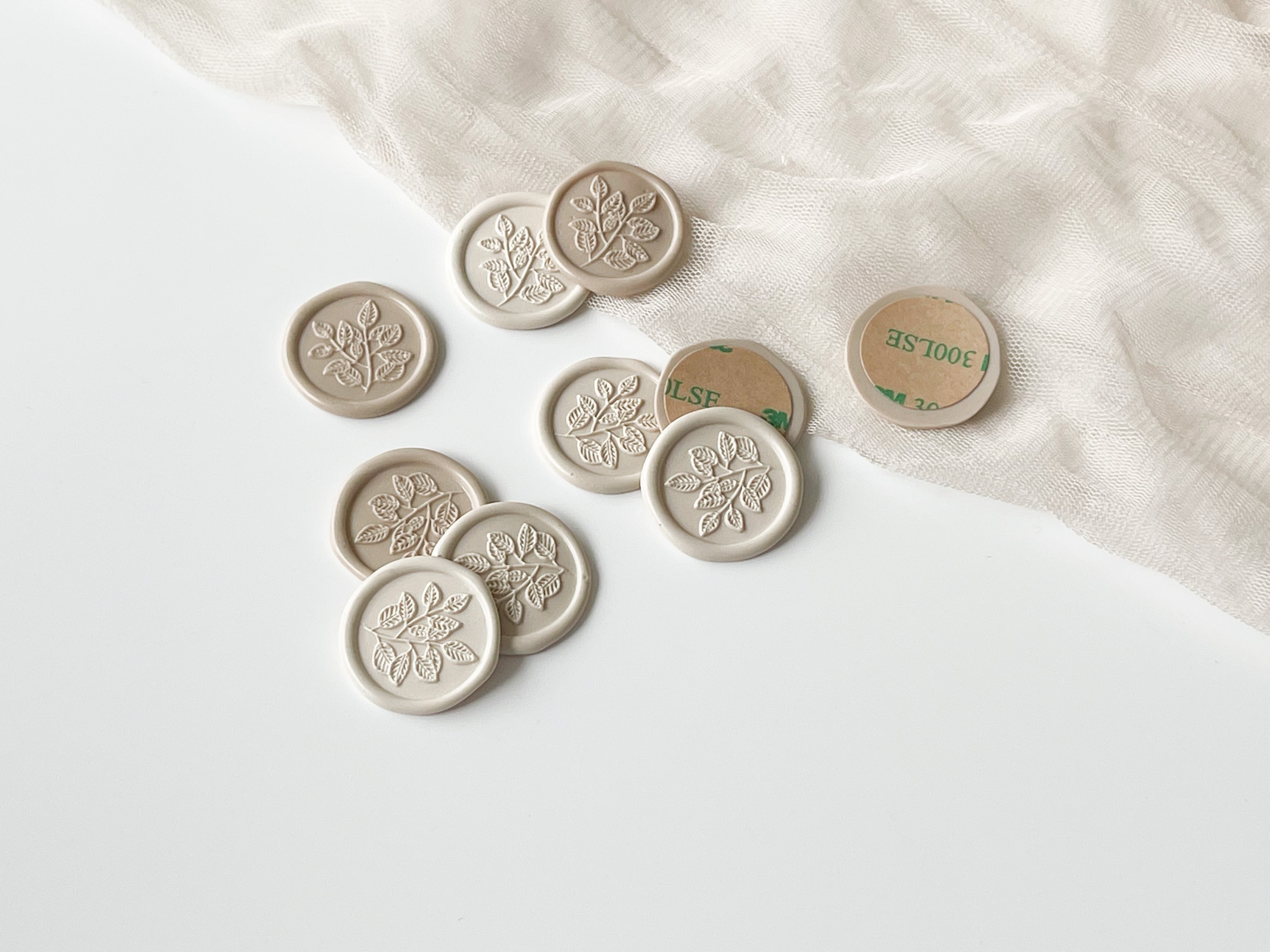 Leaf Wax Seal & Sticker Backing (5 pieces)