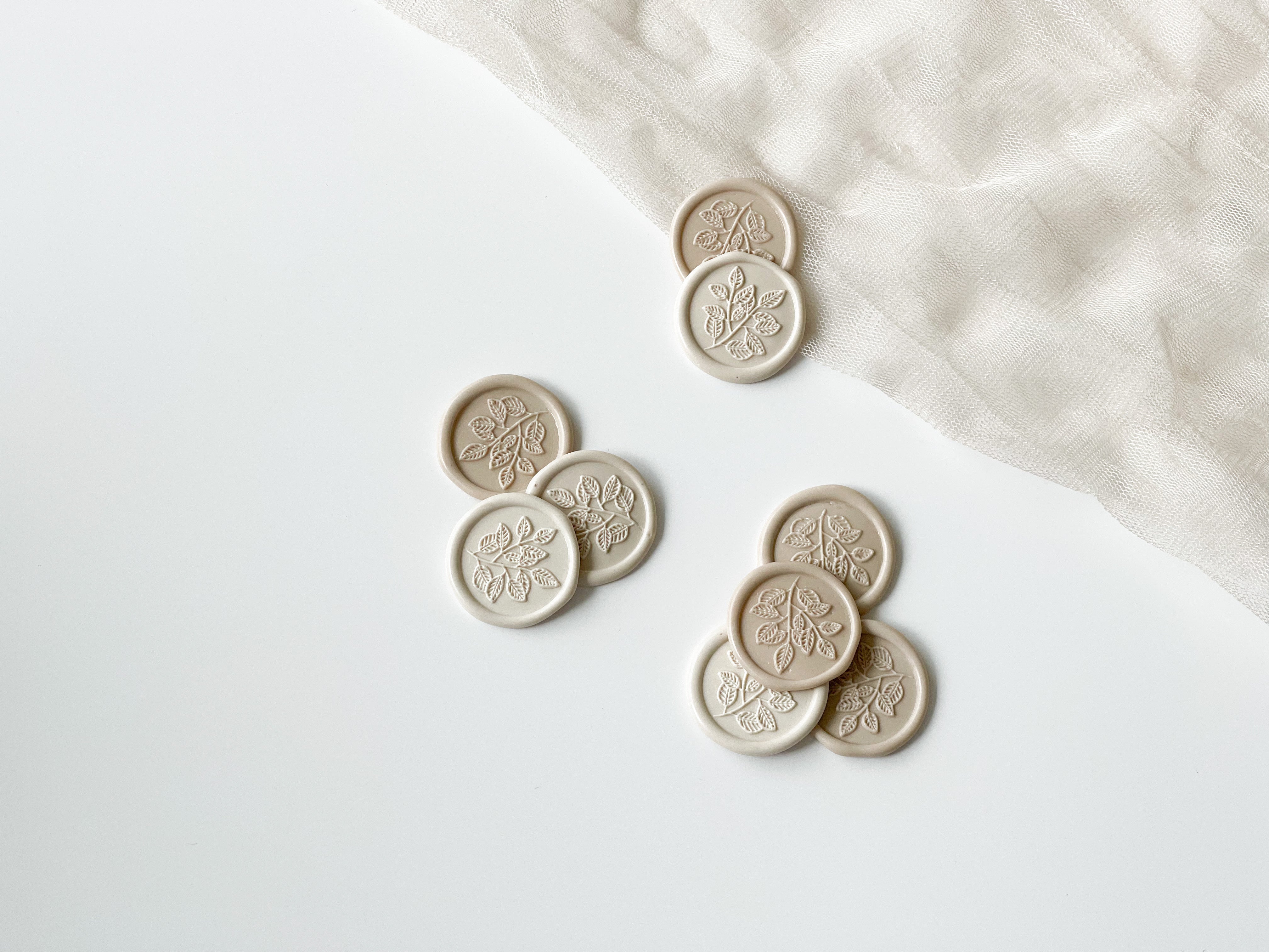 Leaf Wax Seal & Sticker Backing (5 pieces)