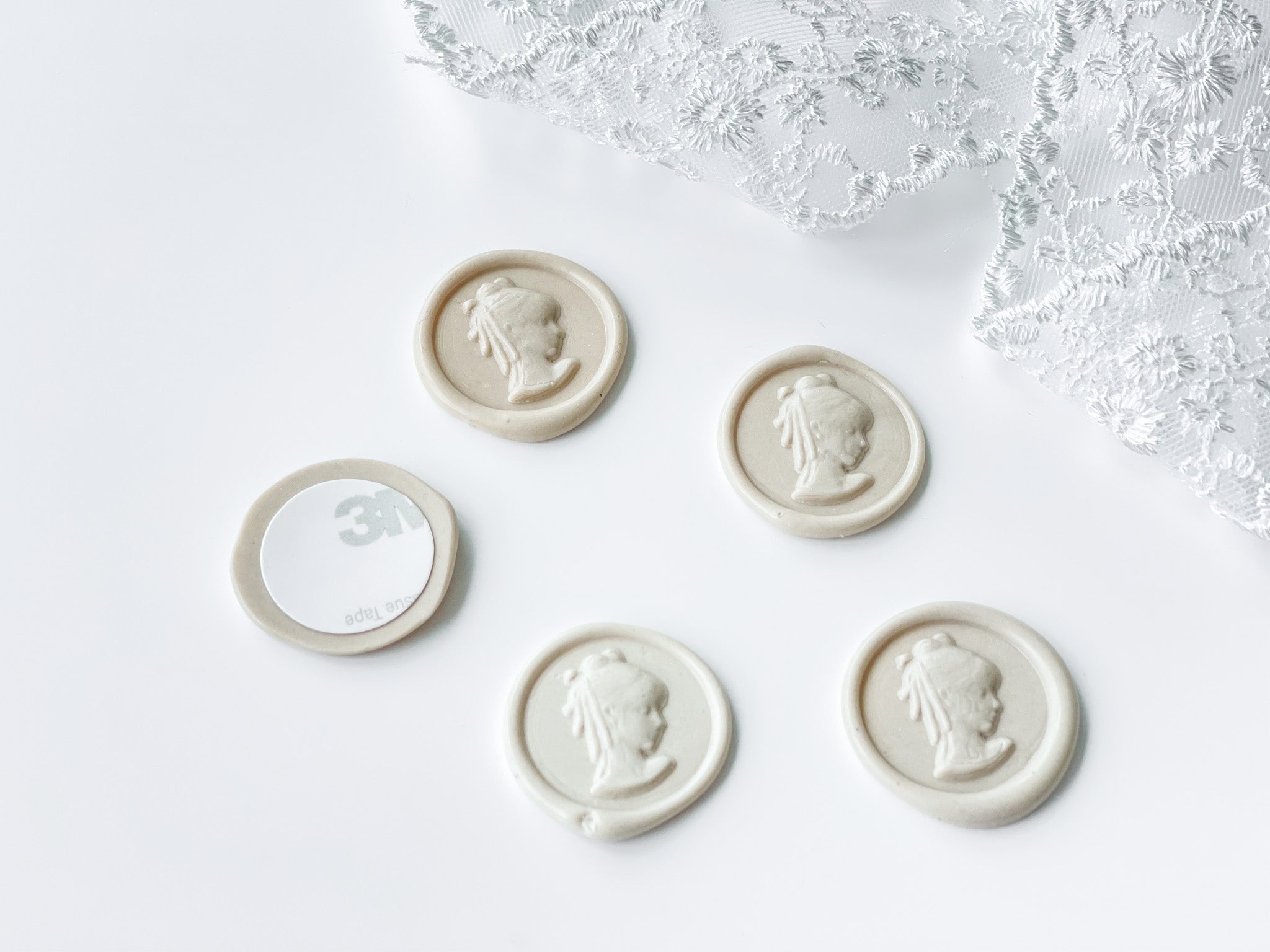 Sculpture Wax Seal & Sticker Backing (5 pieces)