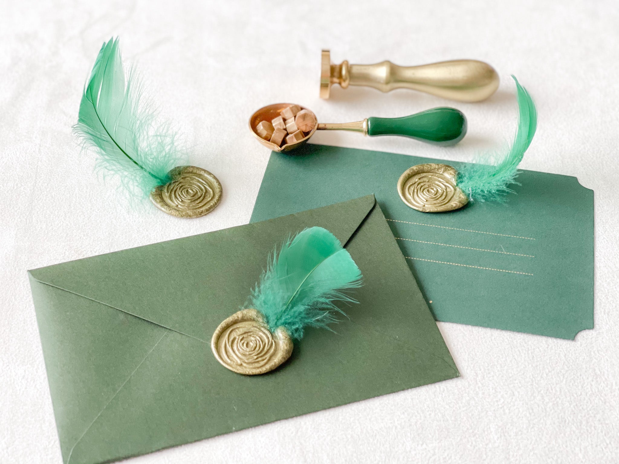 Decorative Feathers for wax seals