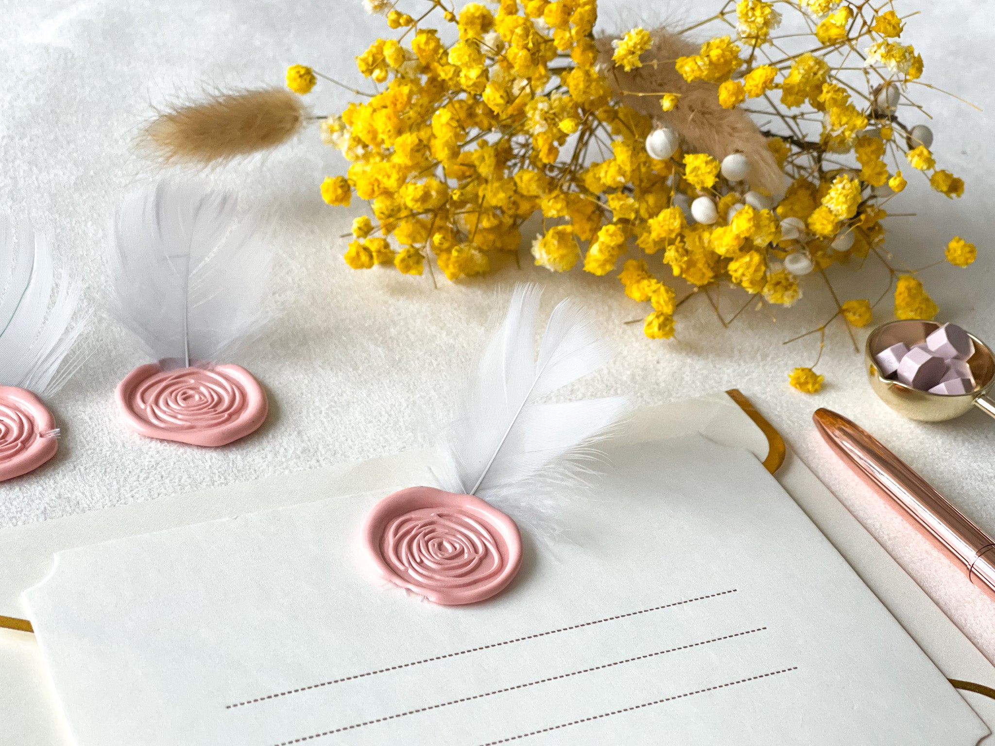 Decorative Feathers for wax seals