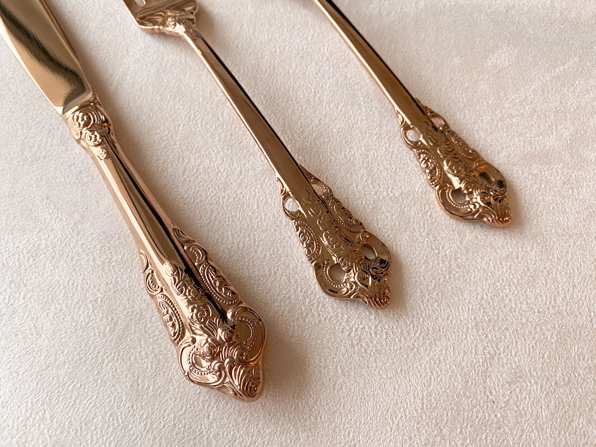 Vintage Rose Gold Cutlery