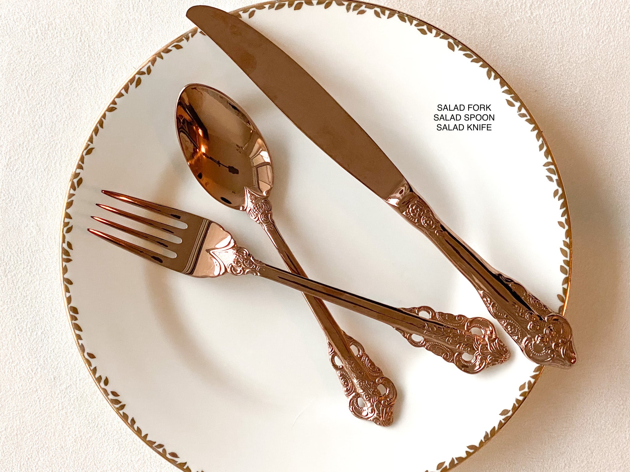 Vintage Rose Gold Cutlery