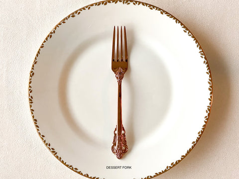 Vintage Rose Gold Cutlery