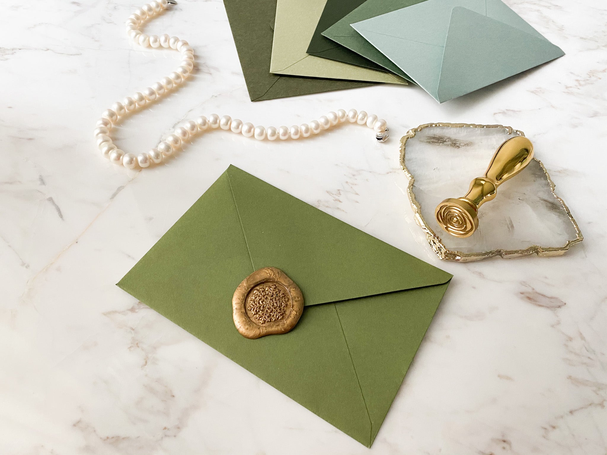 Shade of Green Envelope (3pcs)