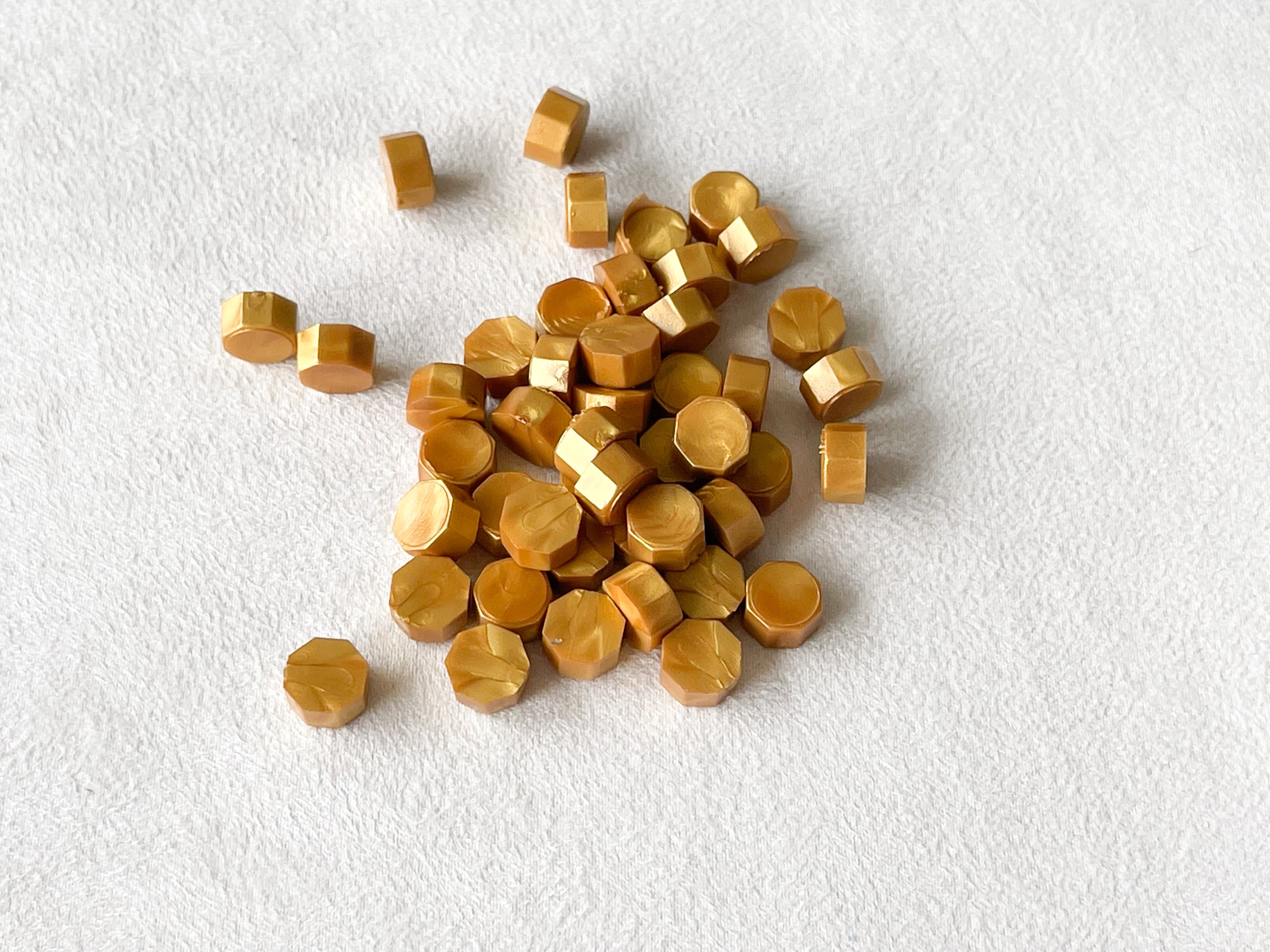 Yellow Gold Wax Beads (50/100/200 beads)