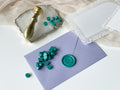 Emerald Green Wax Beads (50/100/200 beads)