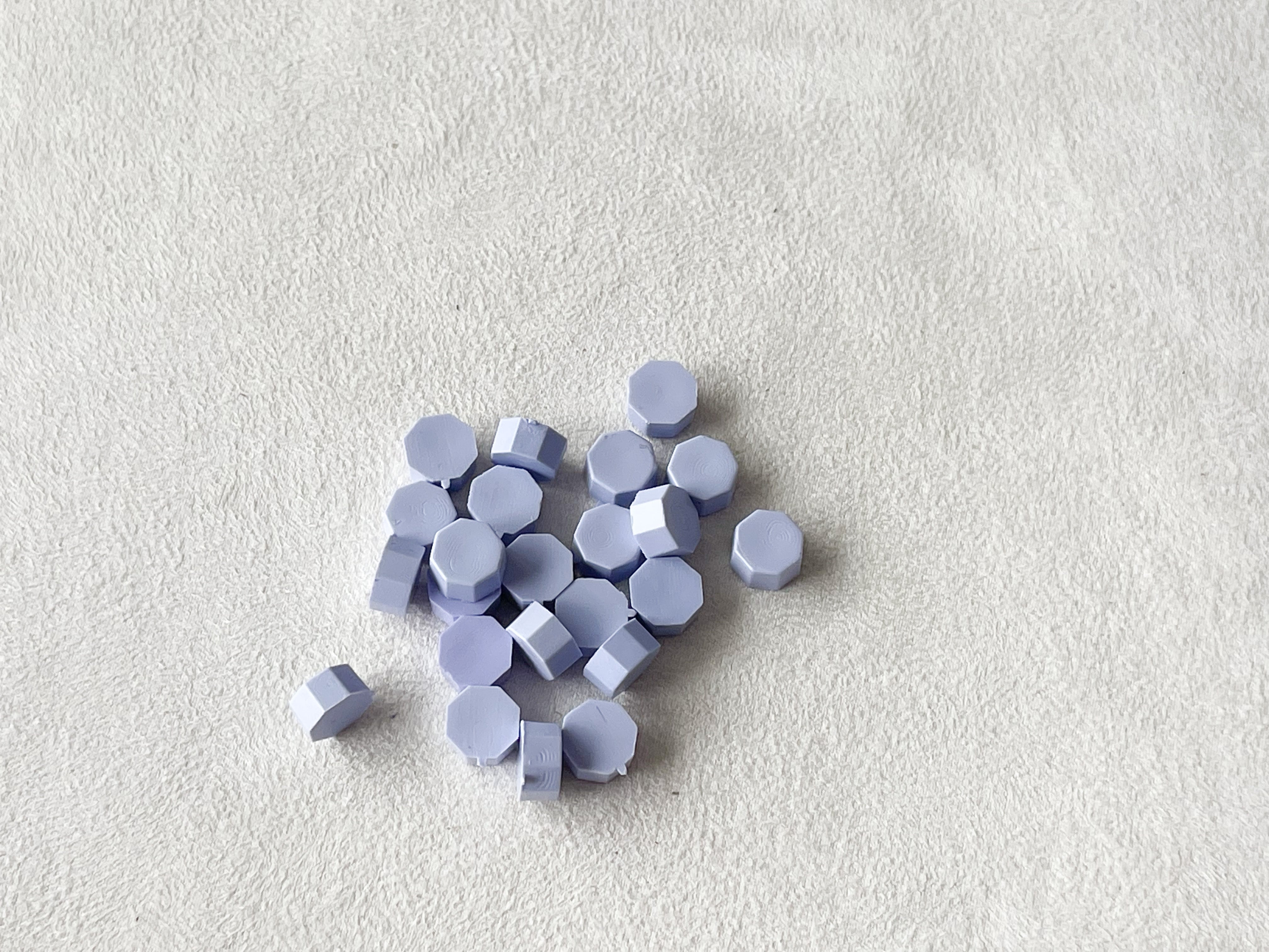 Purple Periwinkle Wax Beads (50/100/200 beads)