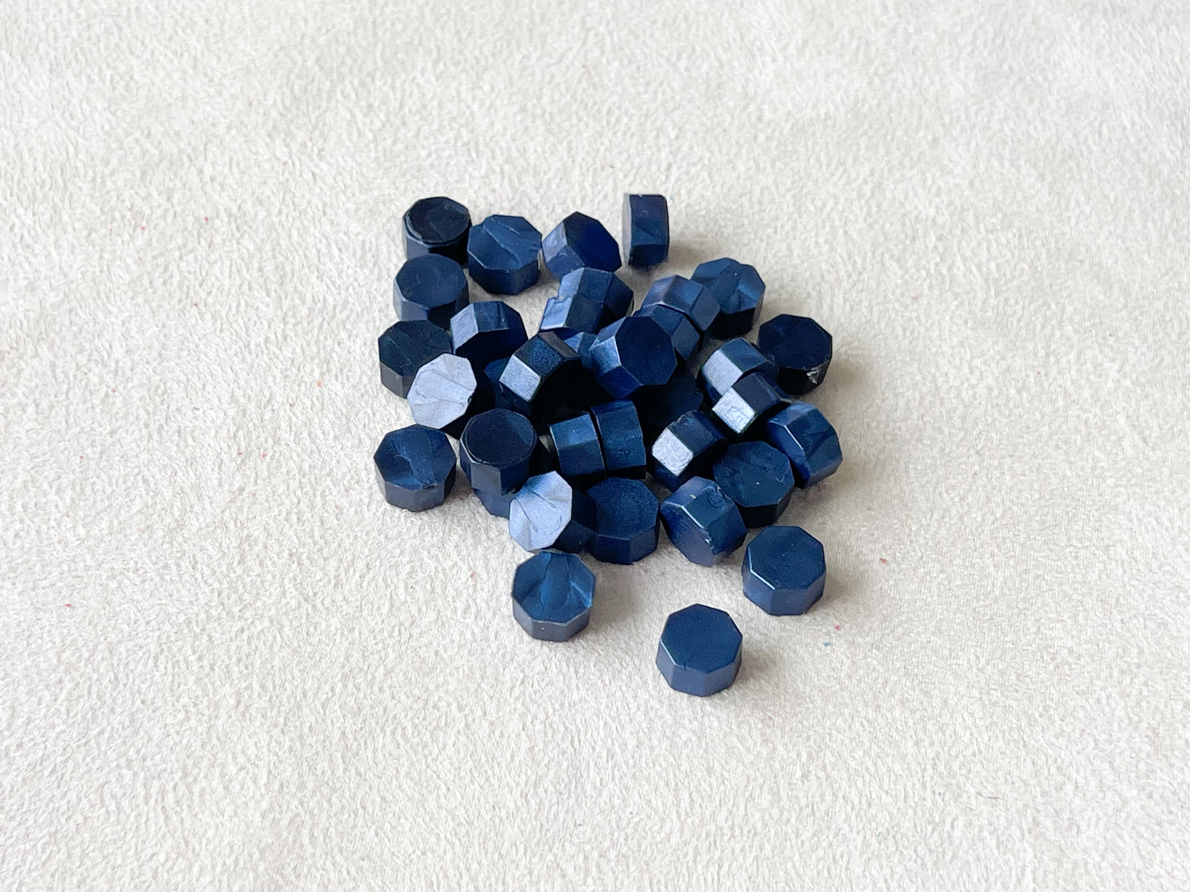 Midnight Blue Wax Beads (50/100/200 beads)