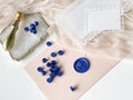 Cobalt Blue Wax Beads (50/100/200 beads)