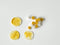 Mixed Jade Yellow Wax Beads (100 beads)