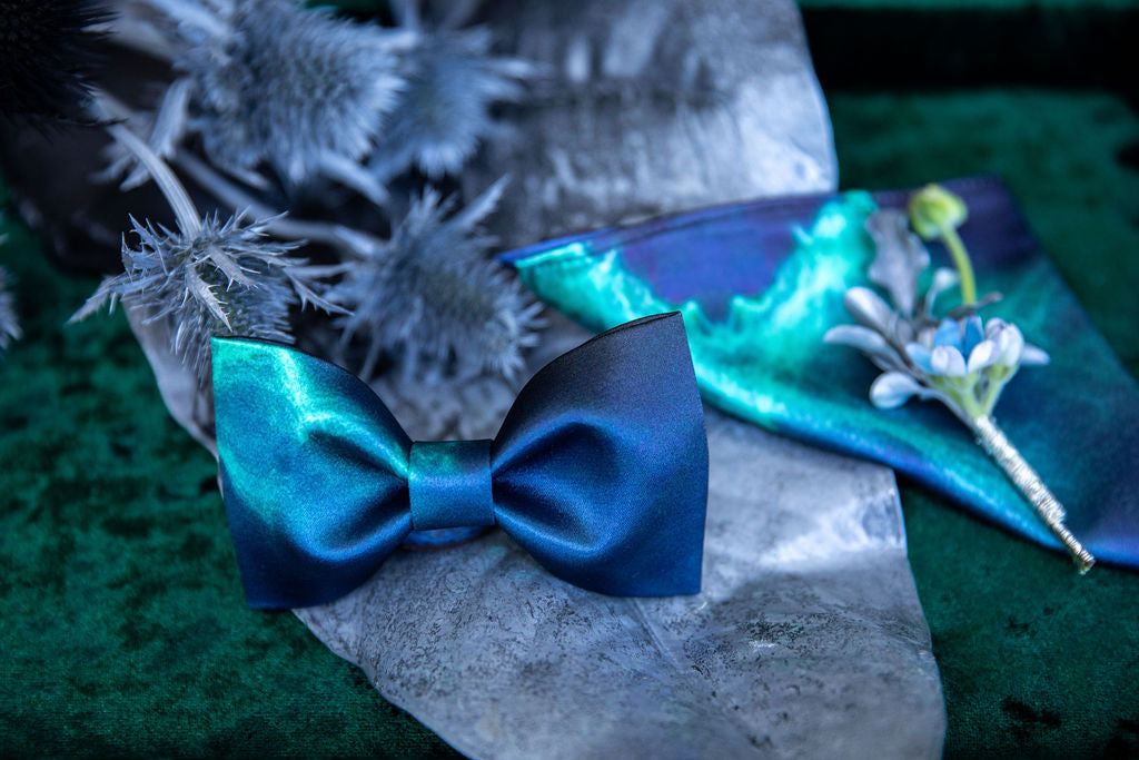 Poseidon Bow Tie & Pocket Square Set