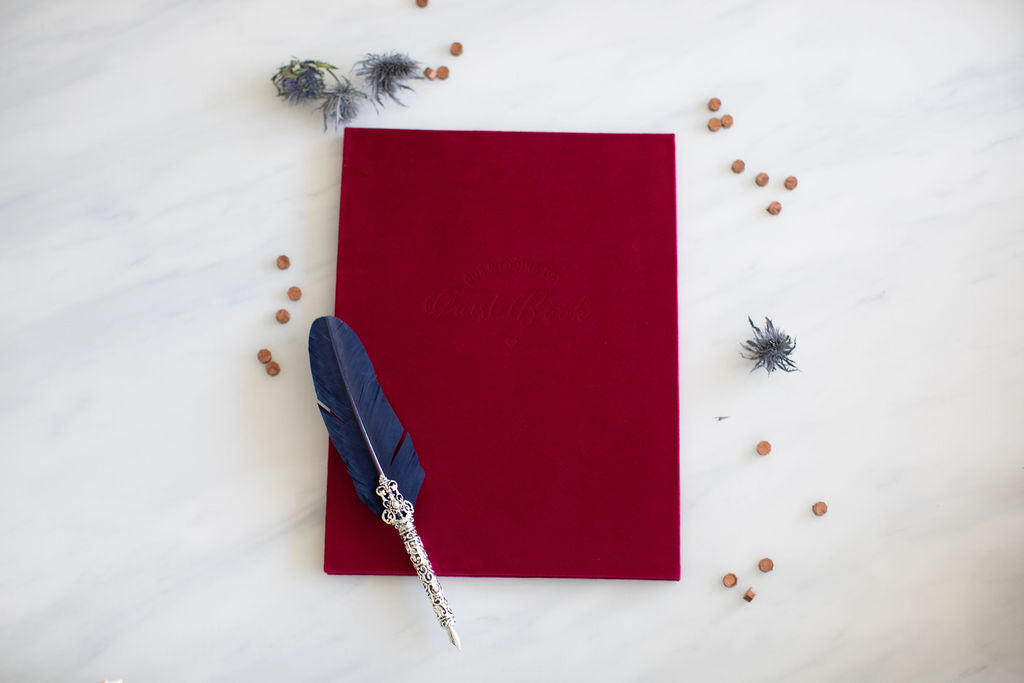 Velvet Guest Book