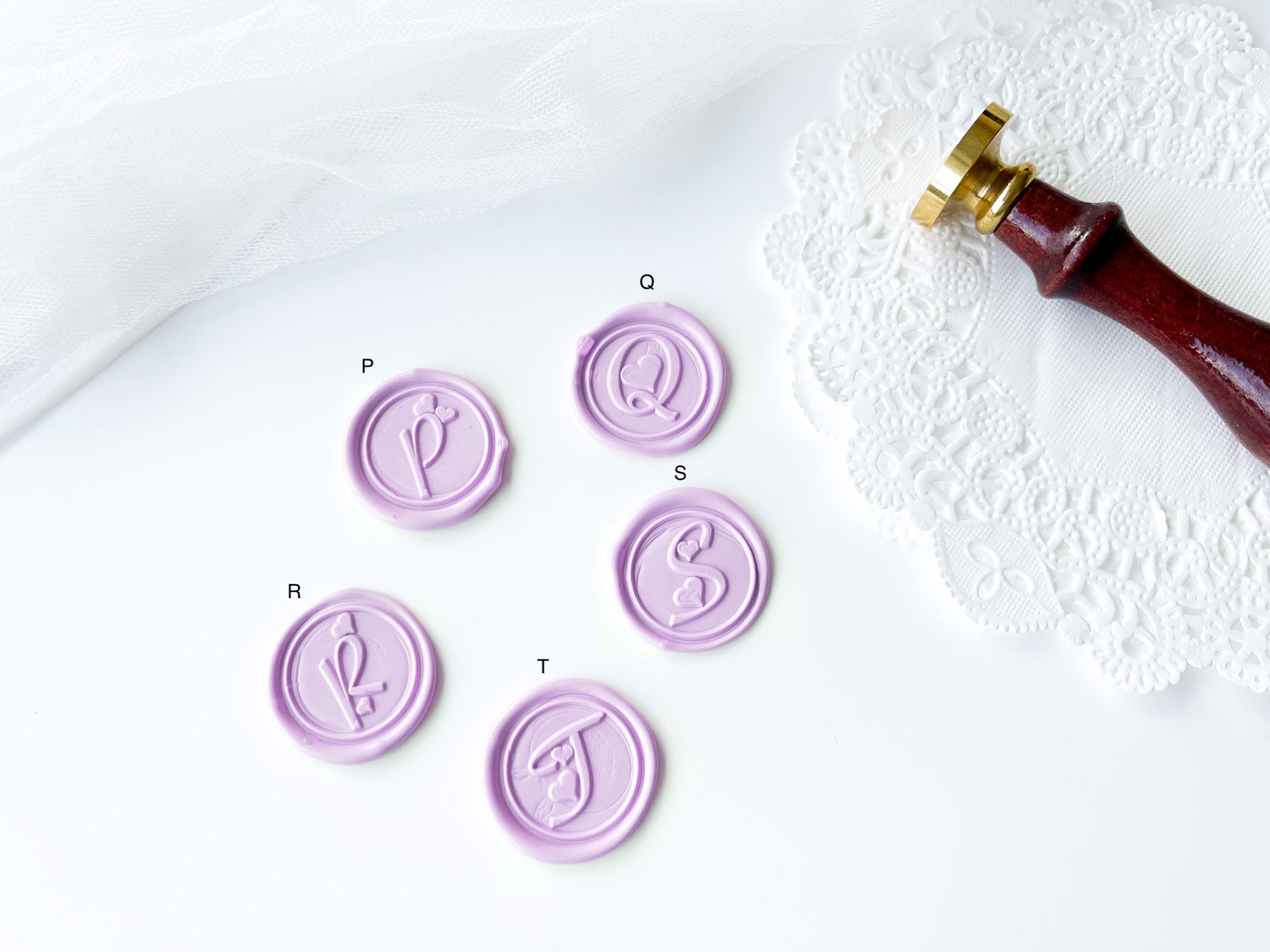 Heart Letter Wax Seal Stamp