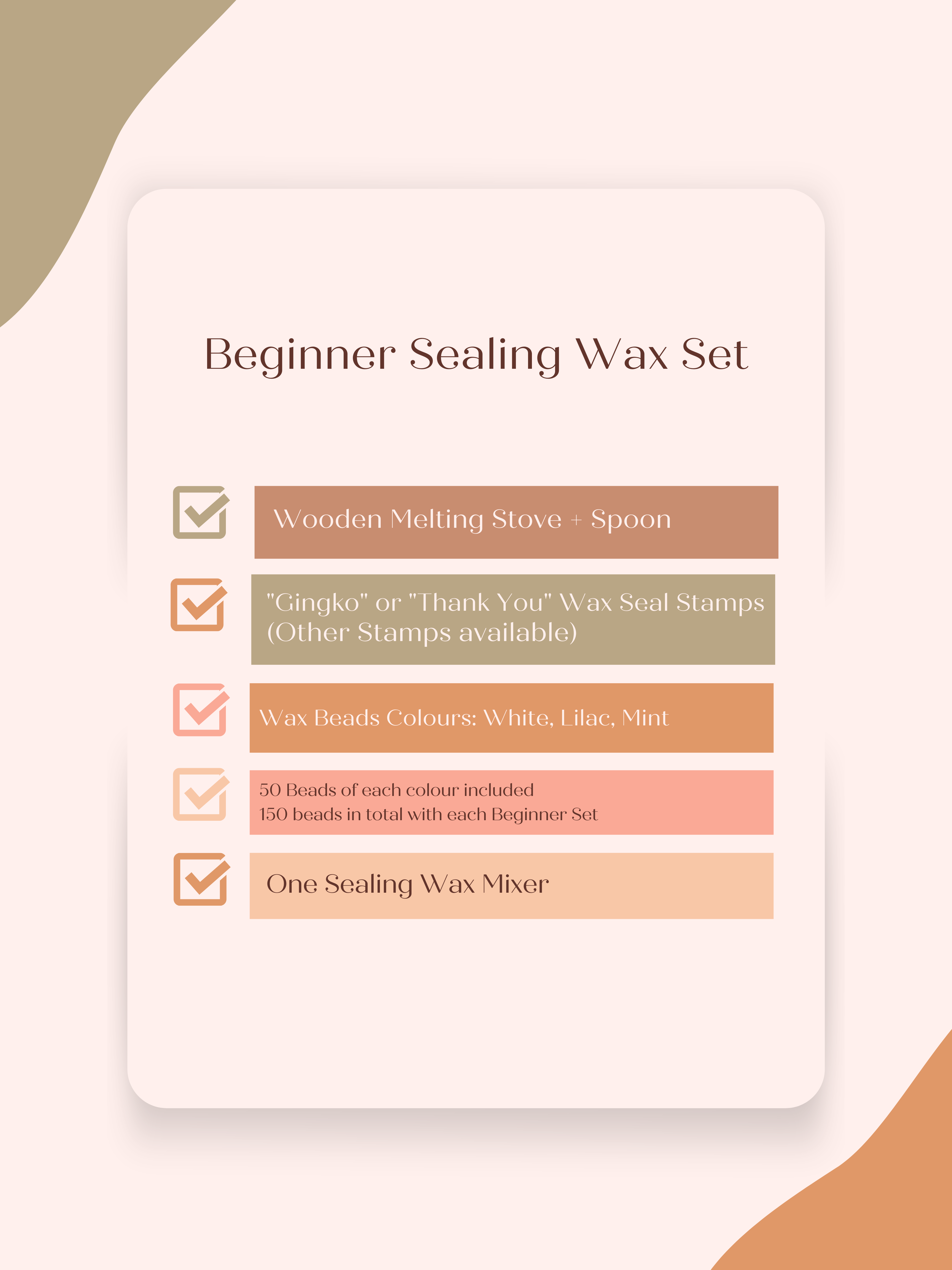 Beginner Wax Seal Kit (Gingko Design)